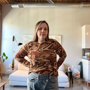 *SPRING CLOSET SALE* ASOS Curve mesh top